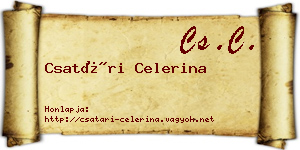 Csatári Celerina névjegykártya
